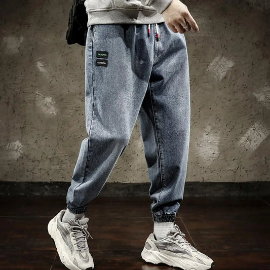 2023 Spring Summer Cotton Jogger Pant Men Pants Harajuku Cargo Jeans Casual Harem Denim Korean Hip Hop Sweatpants Male Trousers