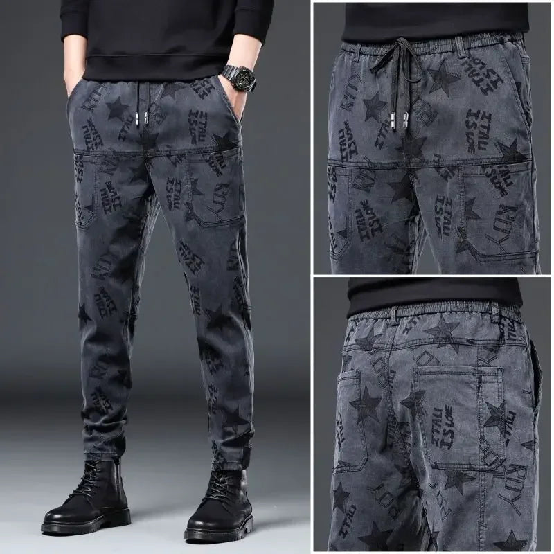 Jeans Men's Sweatpants Y2k Cargo Pants Hip Hop Casual Luxury Designer Clothing New Vintage Pantalones Sweatpants