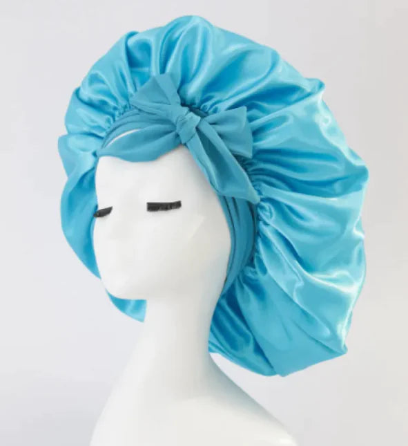 Solid Color Elastic Silk Ribbon Round Hat