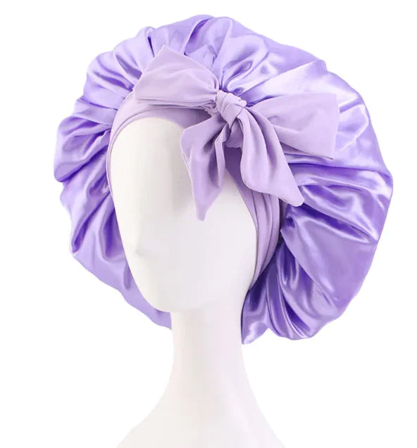 Solid Color Elastic Silk Ribbon Round Hat